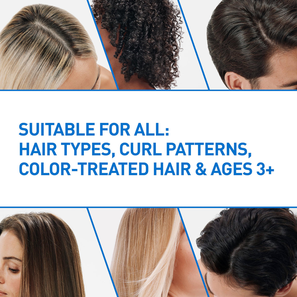 CeraVe conditioner applied to hair lengths for improved manageability