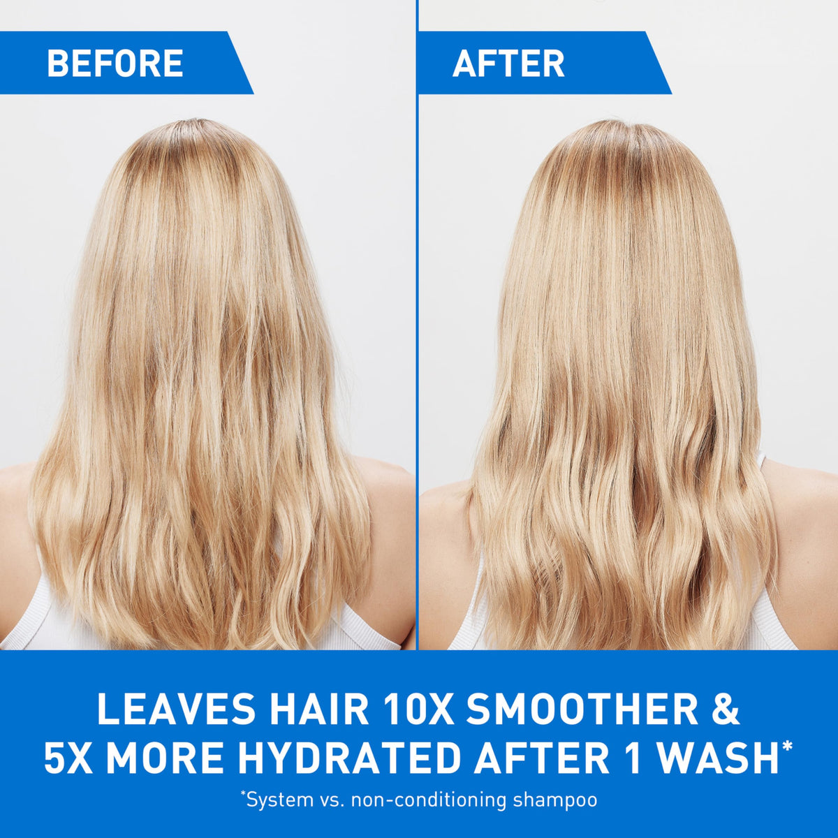 CeraVe conditioner texture pouring to show creamy hydration and slip