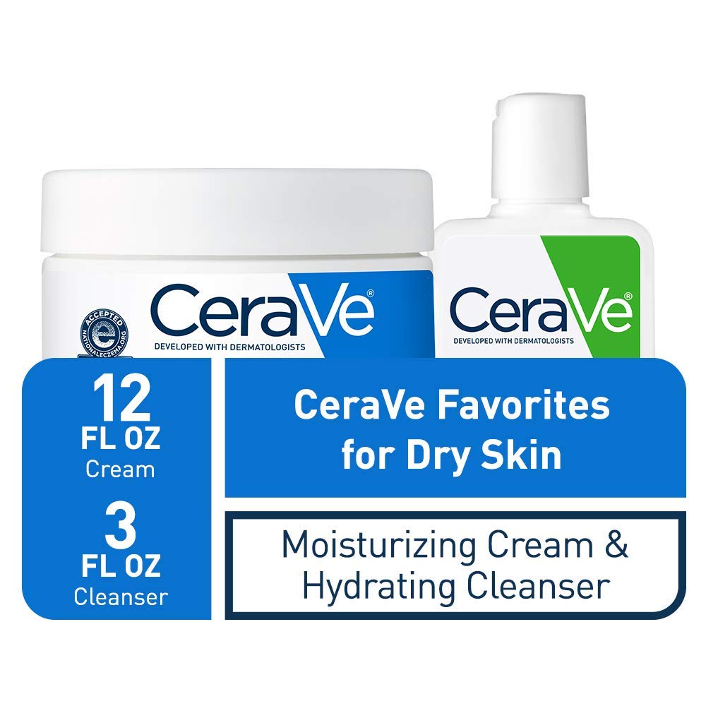 CeraVe moisturizing cream texture close-up showing rich, fast-absorbing formula