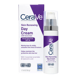 CeraVe front packaging showing SPF 30 protection and benefits