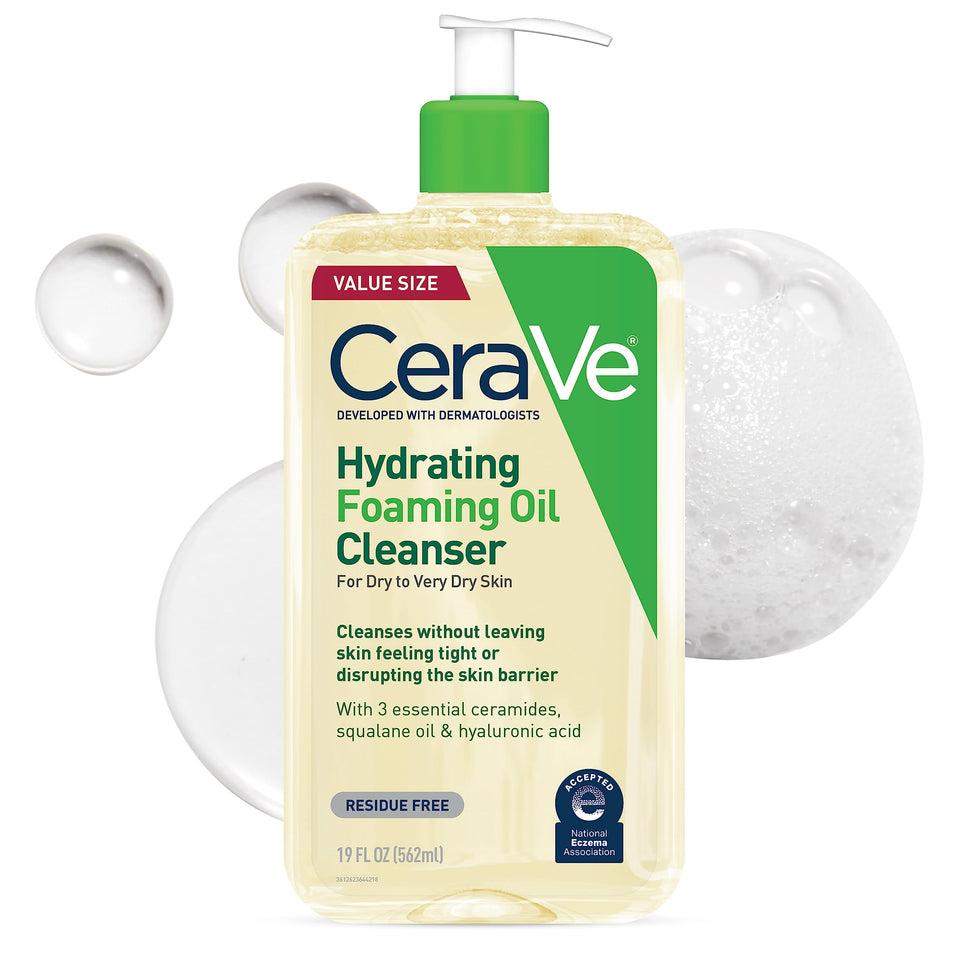 CeraVe front bottle showing product name and size, easy identification benefit