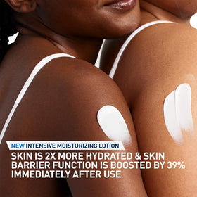 CeraVe before and after shot showing improved skin texture and reduced dryness