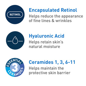 CeraVe ingredient label displaying ceramides and hyaluronic acid benefits