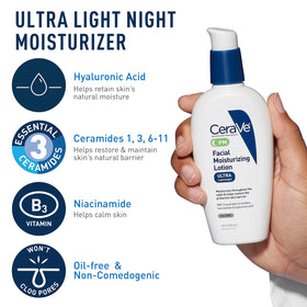 CeraVe ingredient list closeup displaying ceramides and hyaluronic acid