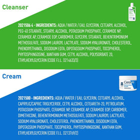 CeraVe product label listing ceramides and hyaluronic acid for barrier support