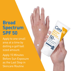 CeraVe ingredients label closeup showing zinc oxide, titanium dioxide and ceramides