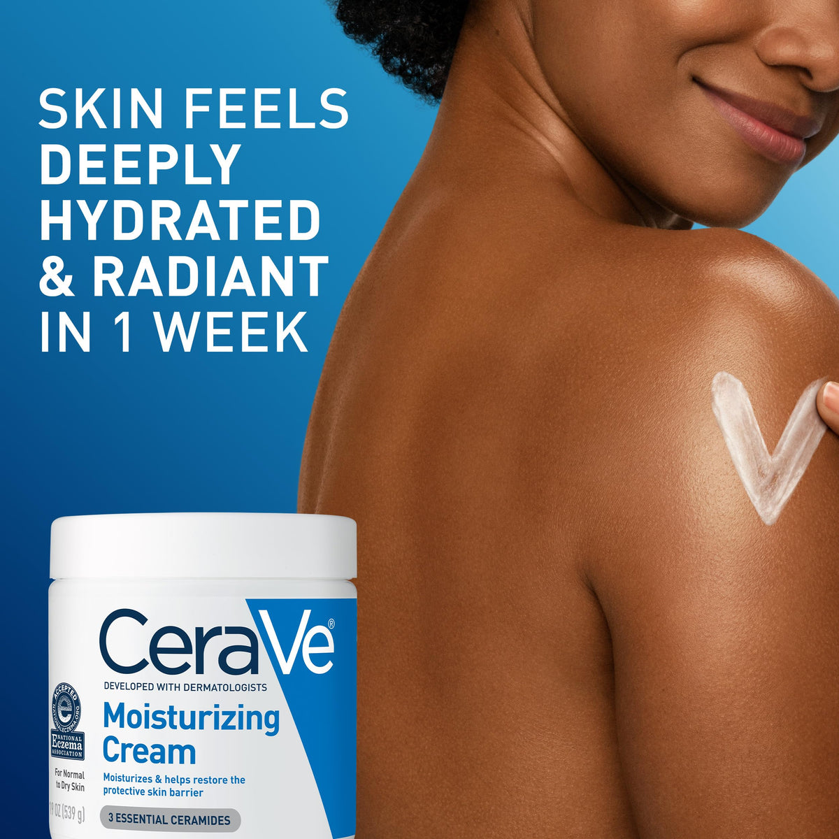 CeraVe label closeup showing ceramides and hyaluronic acid information