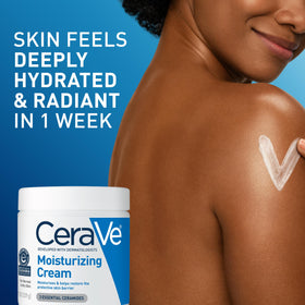 CeraVe label closeup showing ceramides and hyaluronic acid information