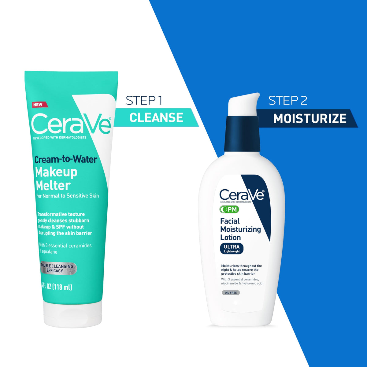 CeraVe product styled on bathroom counter suggesting everyday skincare routine