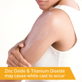 CeraVe sunscreen being spread on arm for quick absorption and protection