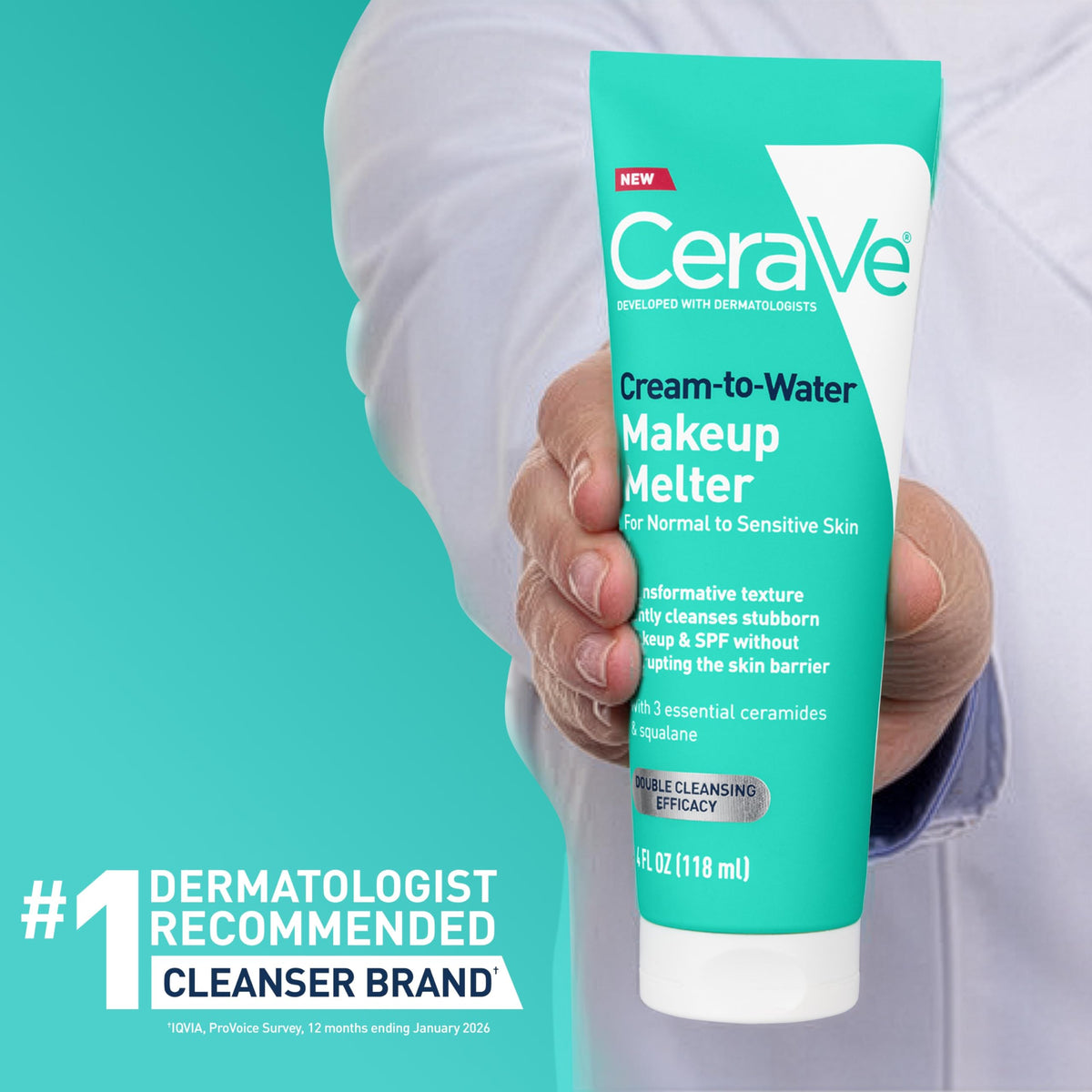 CeraVe skin after use showing non-greasy finish and hydrated appearance