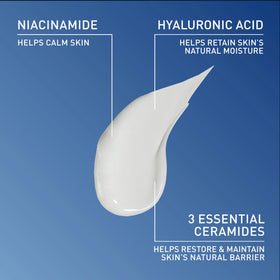 CeraVe ingredient label close-up highlighting ceramides and niacinamide benefits