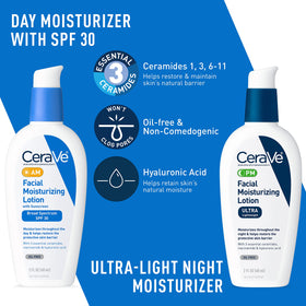 CeraVe PM facial moisturizer texture swatch showing hydrating finish
