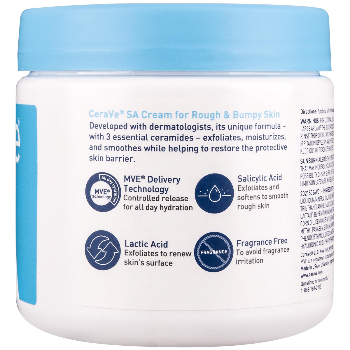 CeraVe SA Cream paired with salicylic acid body wash demonstrating a complete exfoliating regimen