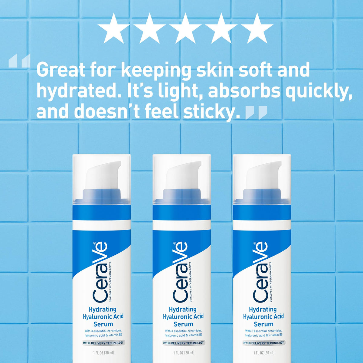 CeraVe pump dispensing serum for precise, mess-free use