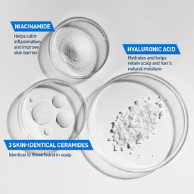 CeraVe shampoo in shower being applied for gentle cleansing