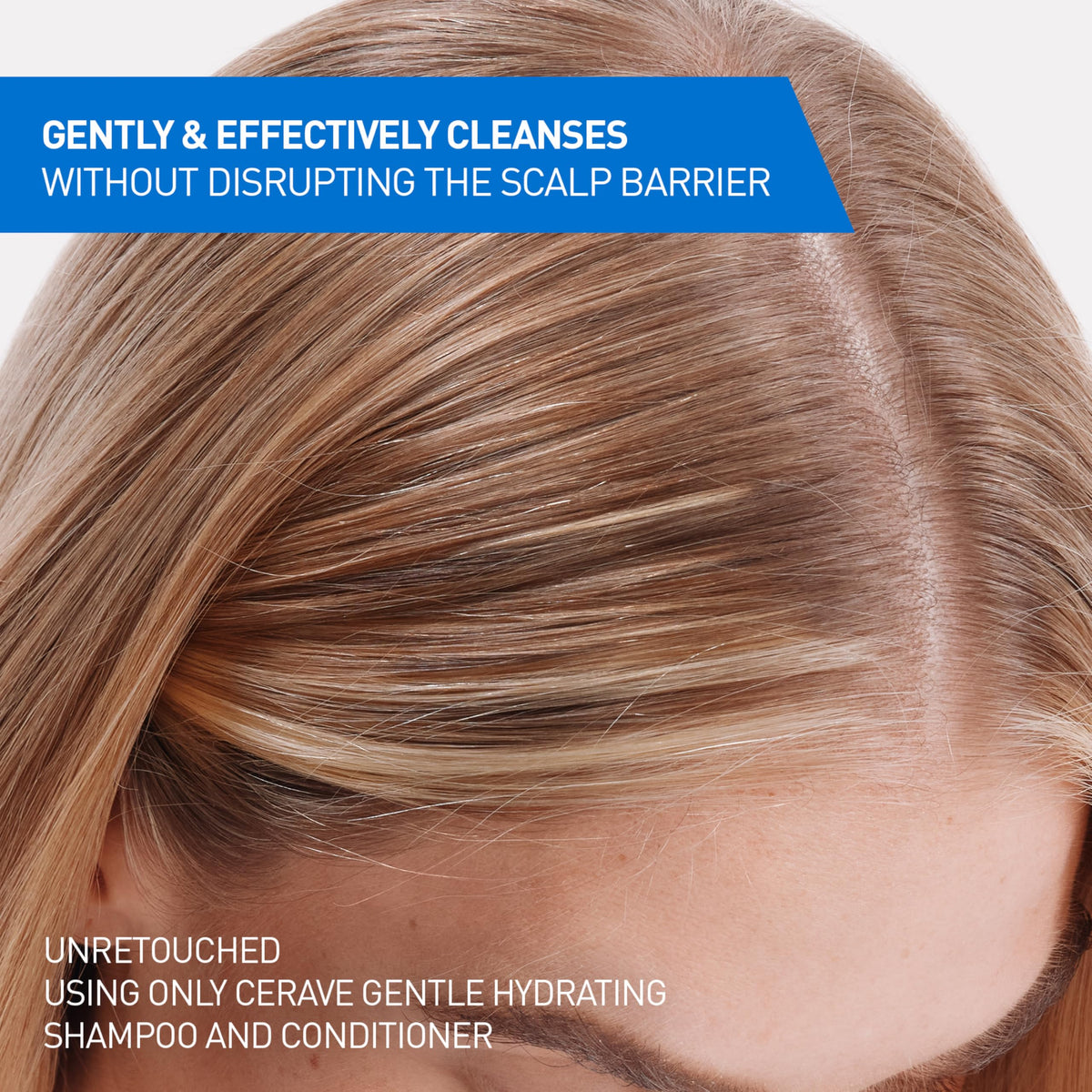 CeraVe shampoo pump close-up showing easy dispensing and gentle formula