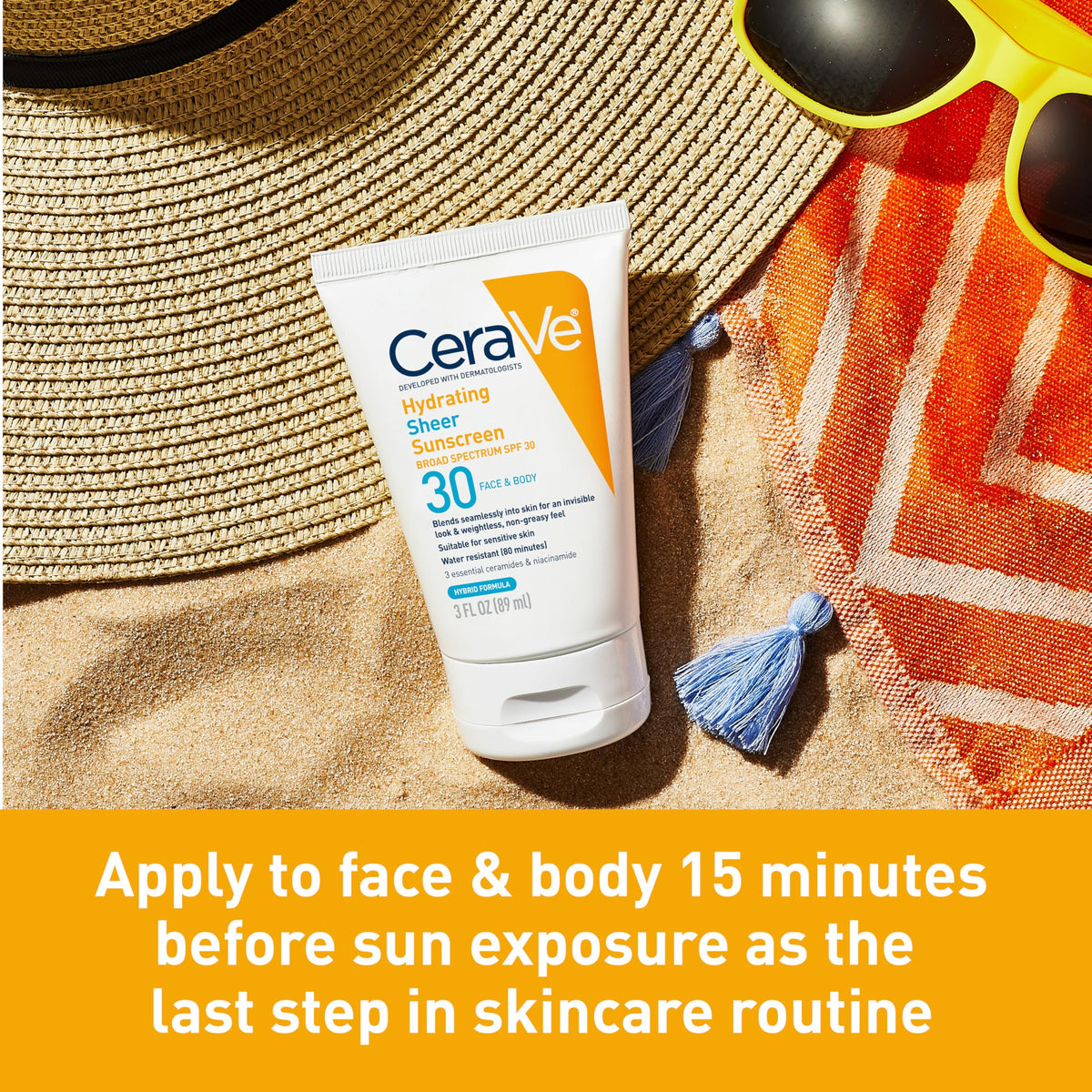 CeraVe texture close-up showing lightweight fluid and quick-absorbing benefit