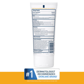 CeraVe 5 oz bottle held in hand showing compact travel-friendly size
