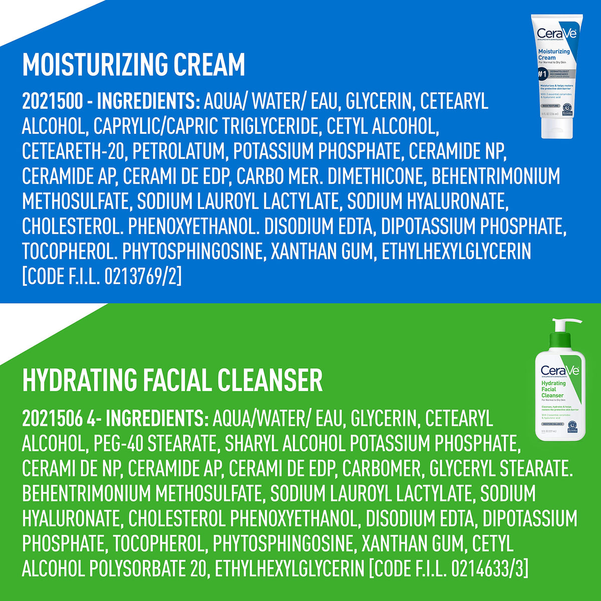 CeraVe 8oz tubes held in hand showing true size for travel and at-home use