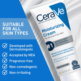 CeraVe next to common objects for size comparison and long-lasting supply