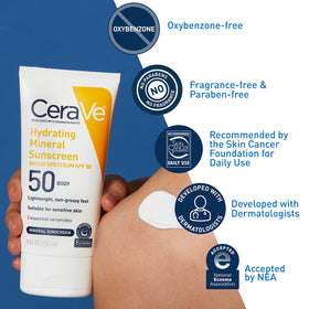 CeraVe lotion texture on fingertip showing smooth, non-greasy finish
