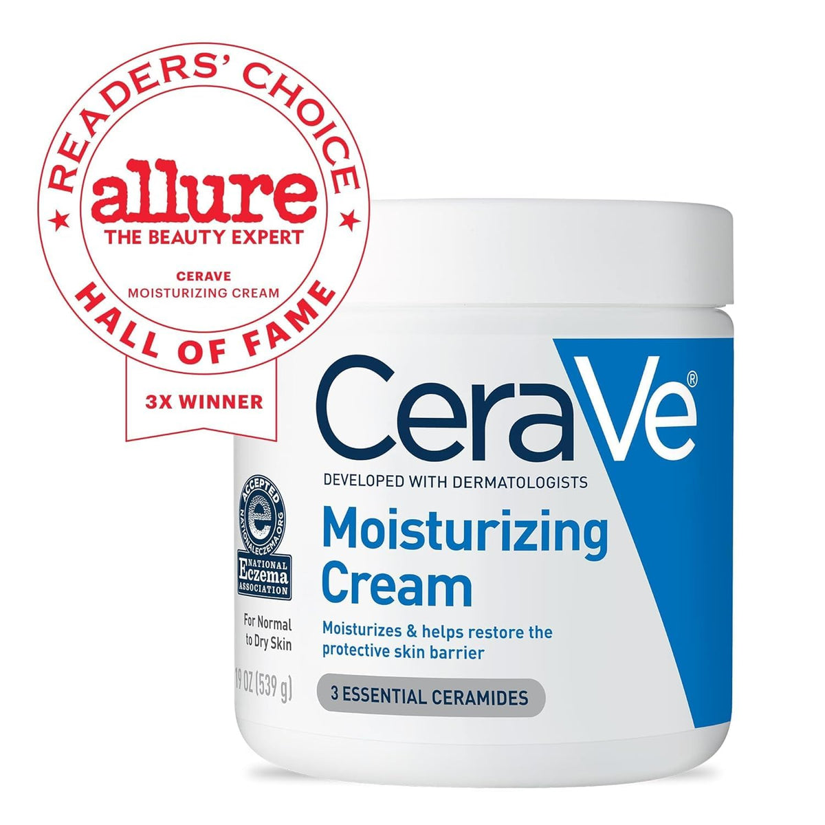 CeraVe texture closeup revealing creamy non-greasy finish for smooth skin