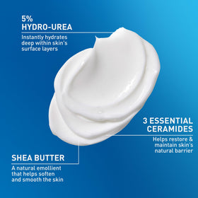 CeraVe label detail showing ingredients and dermatologist-developed benefit