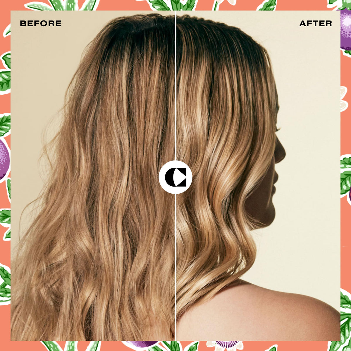 Ceremonia before and after ends smoother and less frizzy