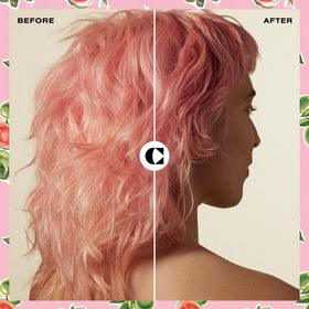 Ceremonia before and after hair comparison showing improved shine and smoothness