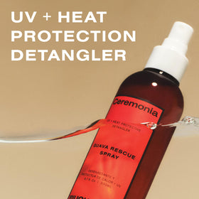 Ceremonia mist texture close-up showing lightweight formula and absorption