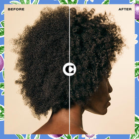 Ceremonia before and after image showing reduced frizz