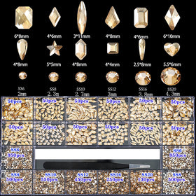 CESUSME storage box compartments keeping champagne gems organized