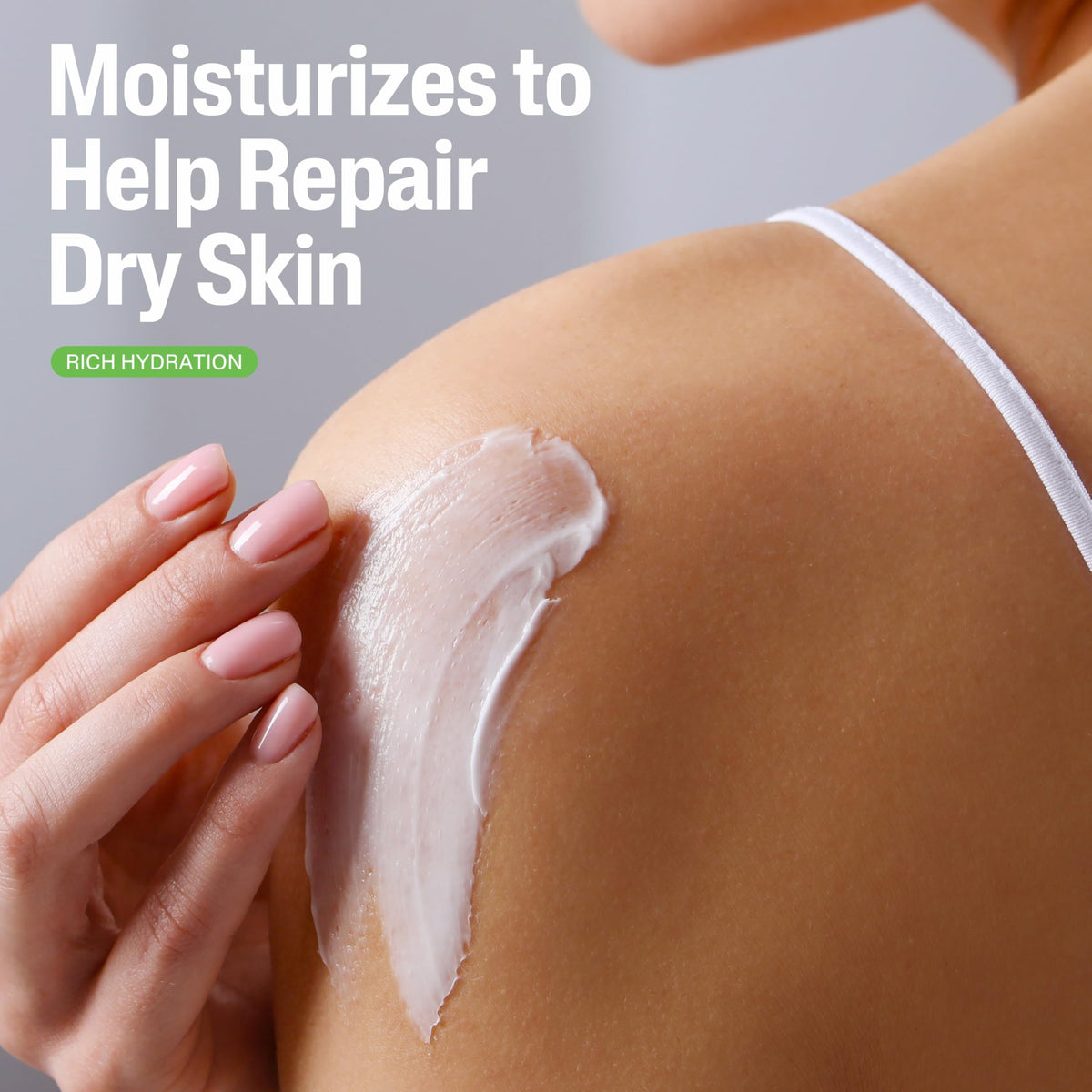 Cetaphil applied on hand demonstrating fast hydration and soothing benefit