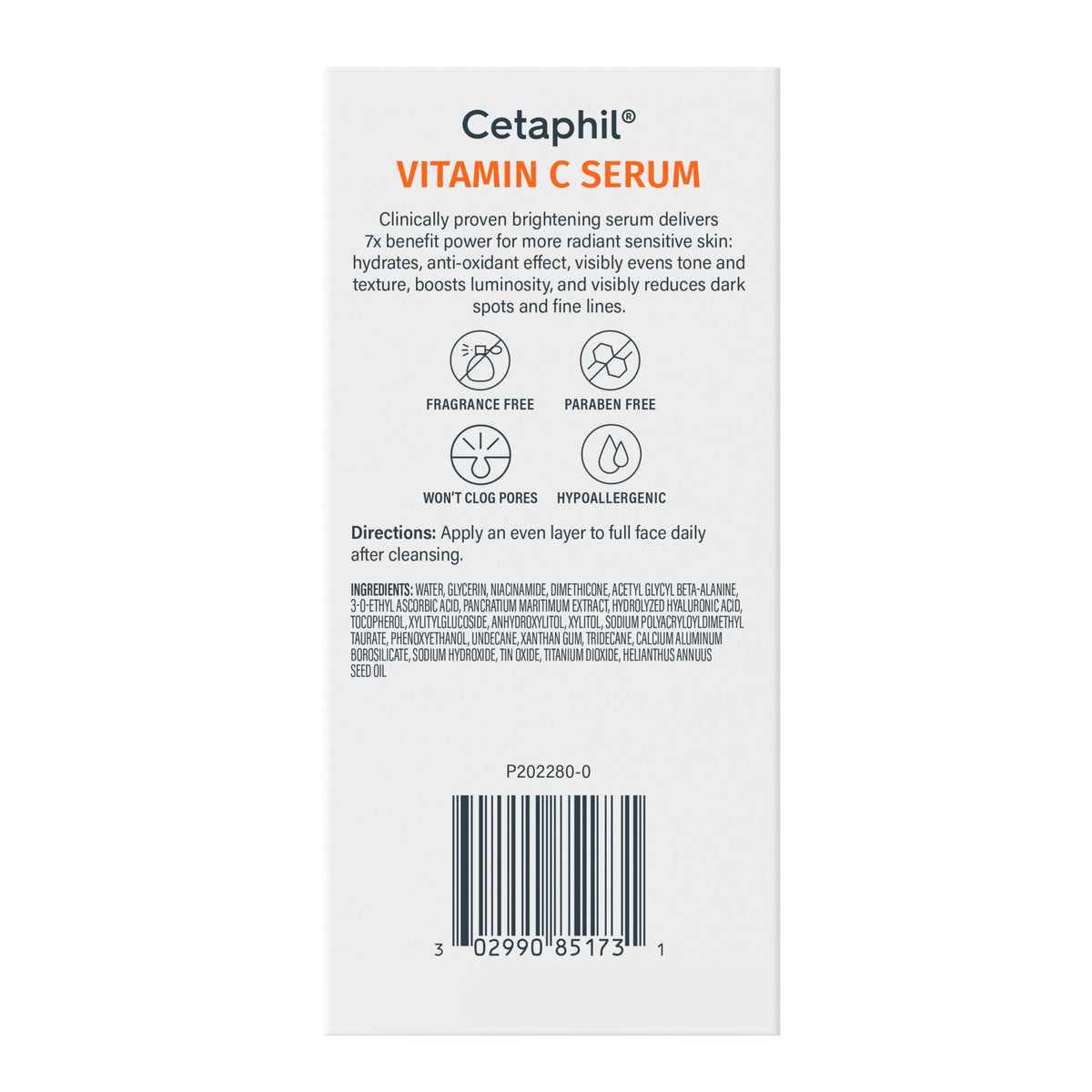 Before and after skin tone comparison showcasing Cetaphil reducing dark spots benefit
