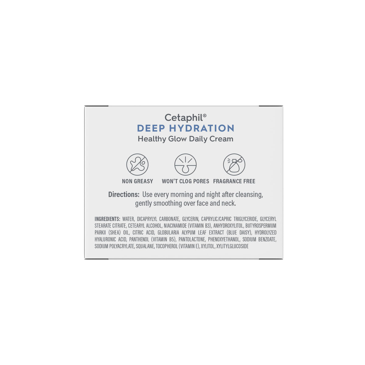 Cetaphil before and after skin texture visual showing improved hydration benefit