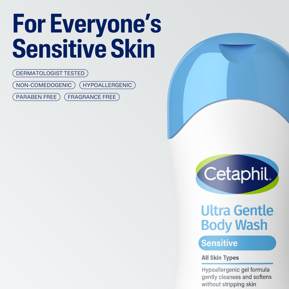 Cetaphil soft foam on skin demonstrating mild, non-stripping lather