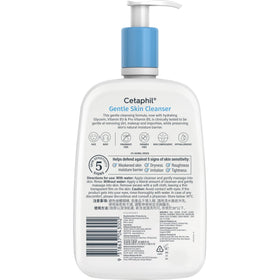 Cetaphil bottle in bathroom lifestyle scene indicating family-friendly refill convenience
