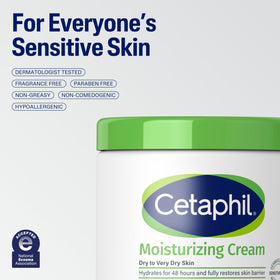 Cetaphil next to sweet almond oil bottle illustrating nourishing emollient support