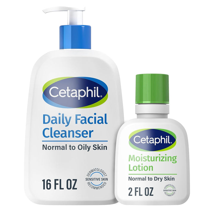 Cetaphil cleanser bottle front view showing gentle formula benefit