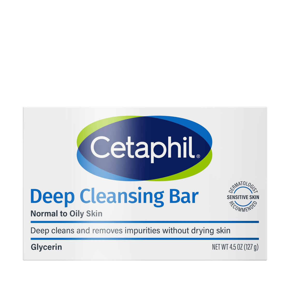 Bathroom scene with Cetaphil deep cleansing bar illustrating everyday routine