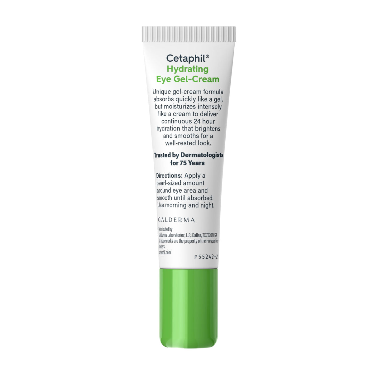 Cetaphil next to contact lens case emphasizing eye-safe formulation