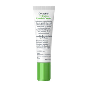Cetaphil next to contact lens case emphasizing eye-safe formulation