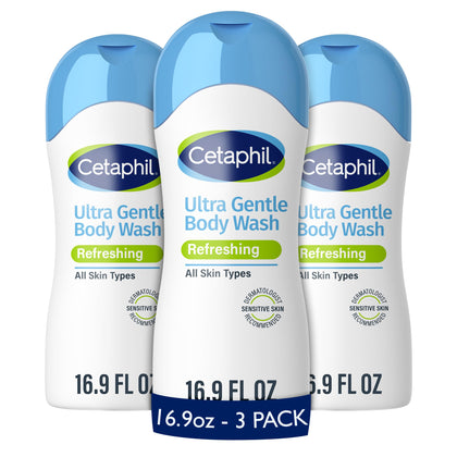 Cetaphil front packaging showing product benefits and gentle formula