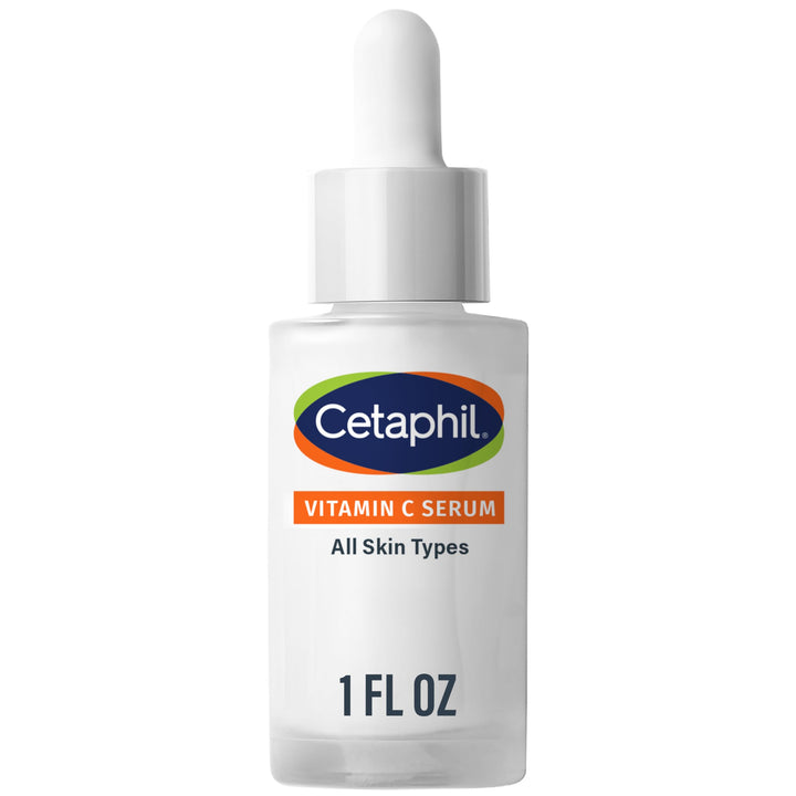 Cetaphil front packaging showing Vitamin C Serum and brightening benefit