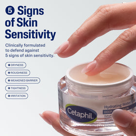 Cetaphil close-up of gel texture highlighting lightweight absorption