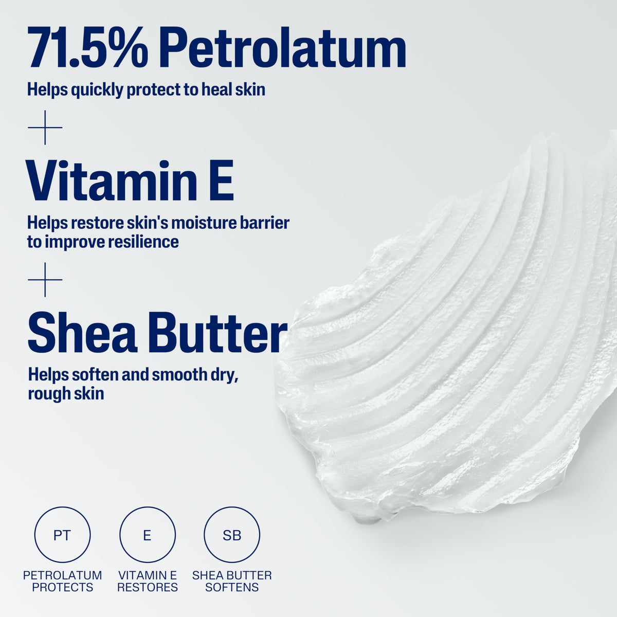 Cetaphil healing ointment applied to dry hands to soothe and restore moisture