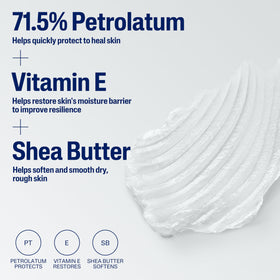 Cetaphil healing ointment applied to dry hands to soothe and restore moisture