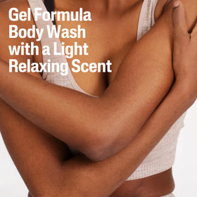 Cetaphil used in shower lifestyle scene conveying relaxing cleanse benefit