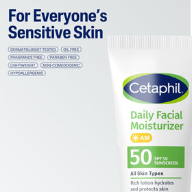 Cetaphil ingredients label detail highlighting hypoallergenic formulation benefit